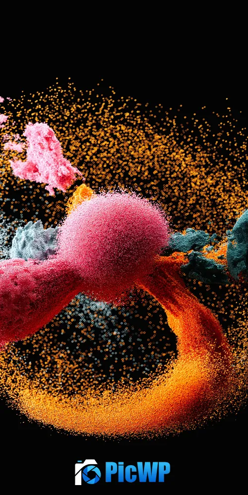 Particle explosion 3K Mobile Wallpaper