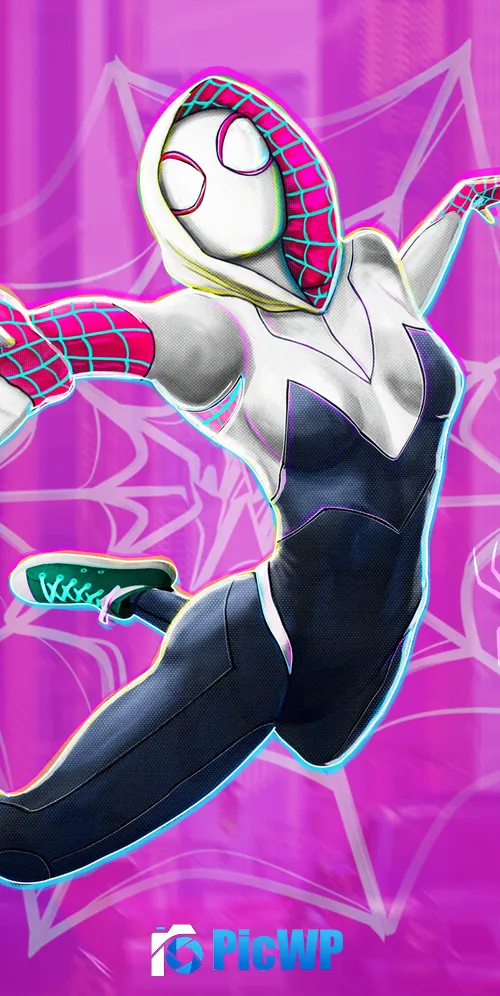 Gwen Stacy Spider-Man: Across the Spider-Verse 3K Mobile Wallpaper
