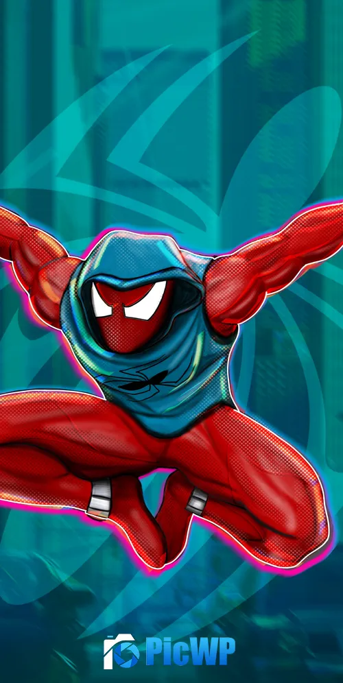 Scarlet Spider Spider-Man: Across the Spider-Verse 3K Mobile Wallpaper