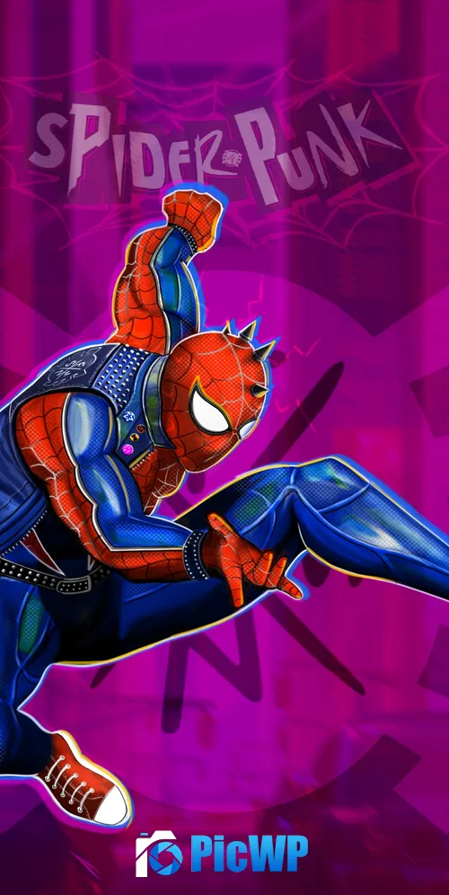Spider-Punk Spider-Man: Across the Spider-Verse 3K Mobile Wallpaper