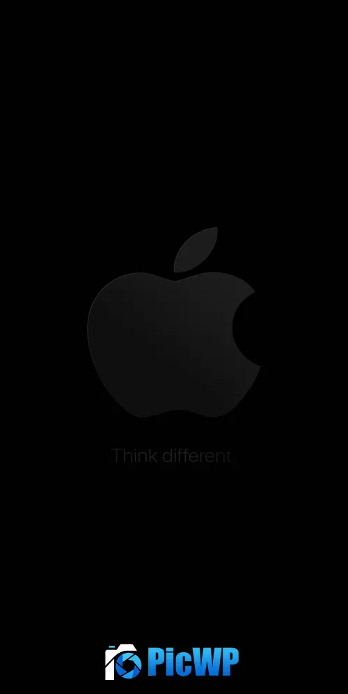 Apple logo Think different 3K Mobile Wallpaper