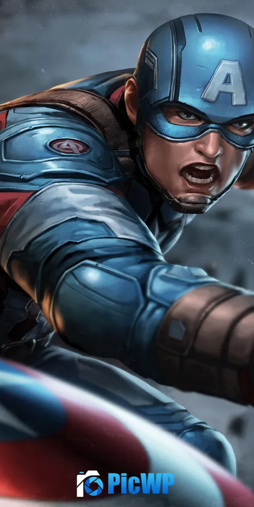 Captain America Artwork 3K Mobile Wallpaper