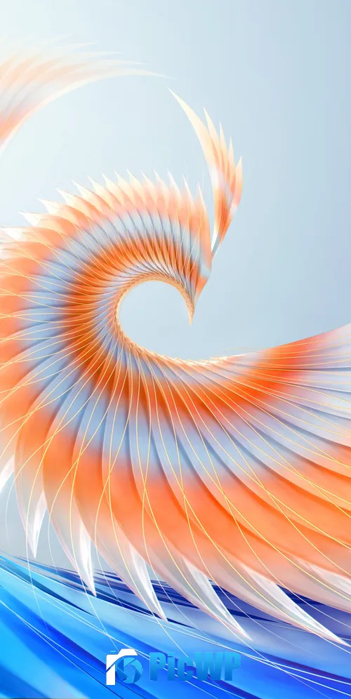 3D background Colorful abstract 3K Mobile Wallpaper