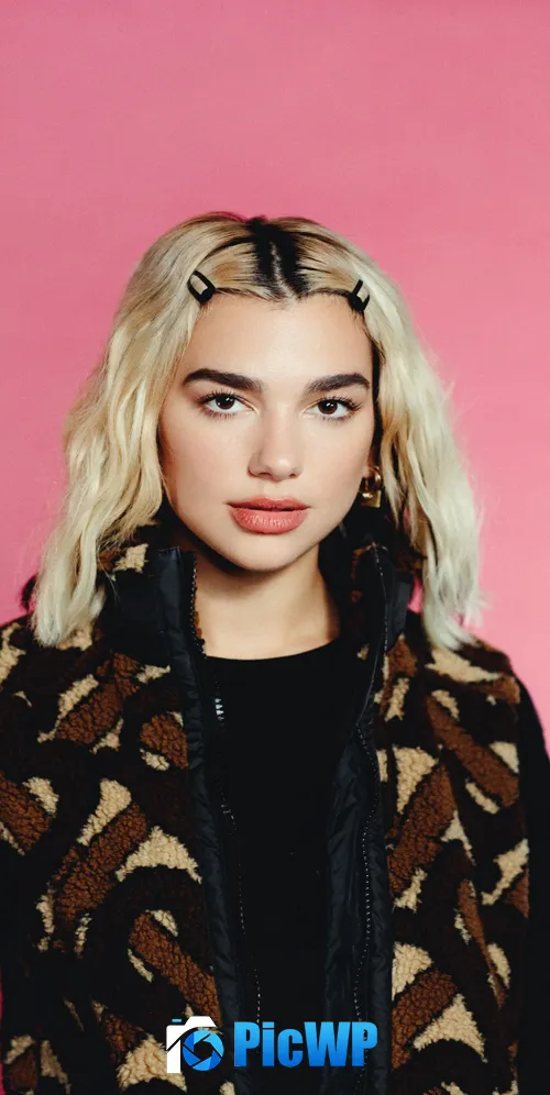 Dua Lipa Pastel pink 3K Mobile Wallpaper