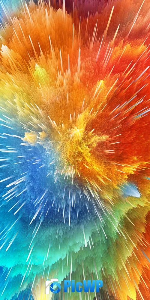 Colorful background Color explosion 3K Mobile Wallpaper