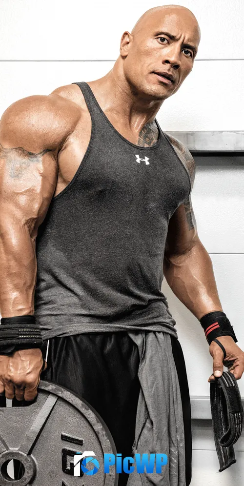 Dwayne Johnson Bodybuilder 3K Mobile Wallpaper