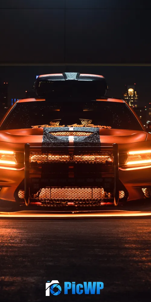 Dodge Charger Hellcat Performance Sedan 3K Mobile Wallpaper