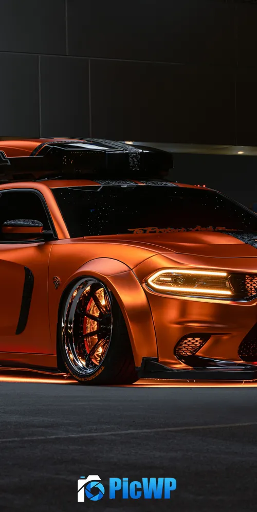 Dodge Charger Hellcat Custom tuning 3K Mobile Wallpaper