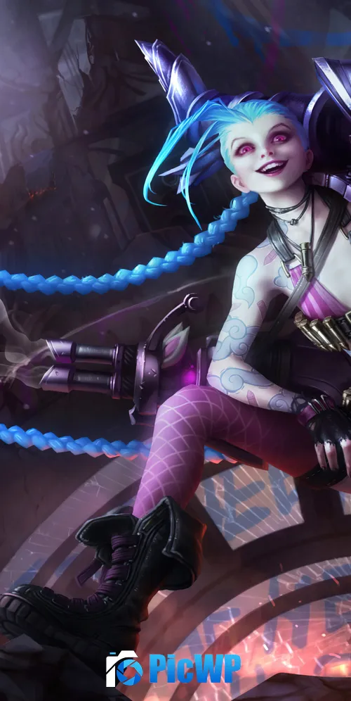 Jinx Artwork 3K Mobile Wallpaper