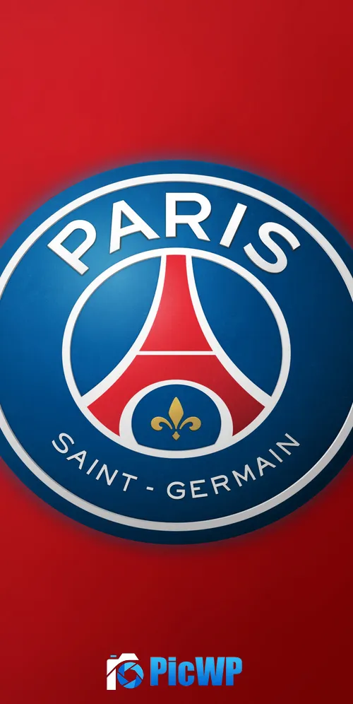 Paris Saint-Germain Red background 3K Mobile Wallpaper