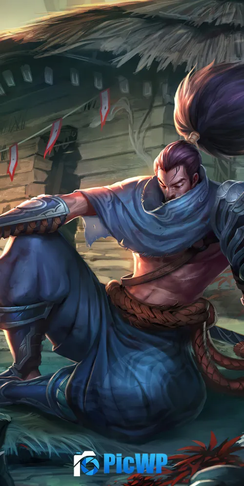 League of Legends Yasuo 3K Mobile Wallpaper