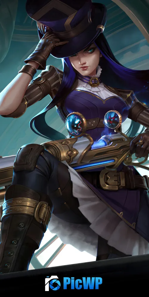League of Legends Caitlyn (LoL) 3K Mobile Wallpaper
