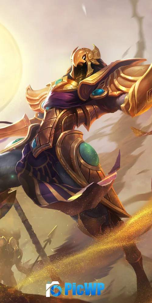 League of Legends Azir 3K Mobile Wallpaper