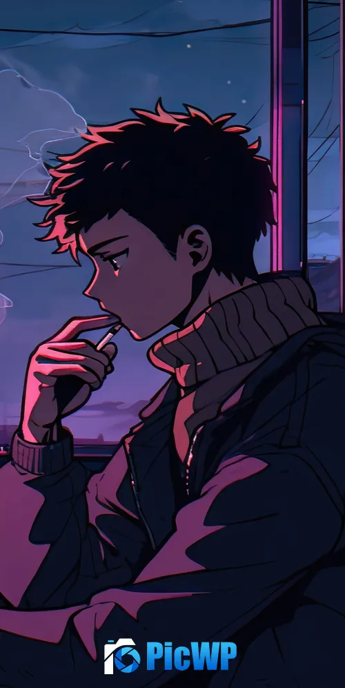 Lofi boy 3K Mobile Wallpaper