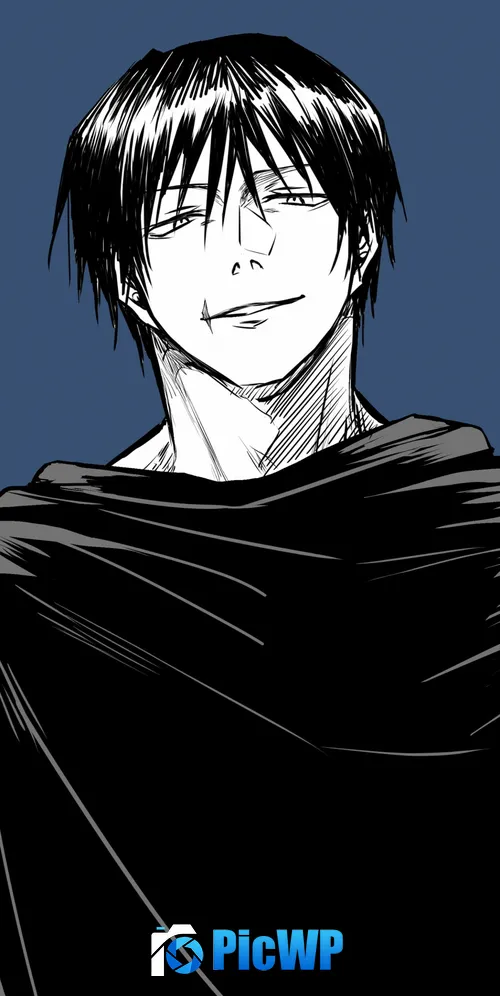 Toji Fushiguro Minimal art 3K Mobile Wallpaper