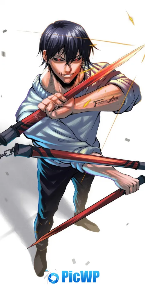 Toji Fushiguro Fan Art 3K Mobile Wallpaper