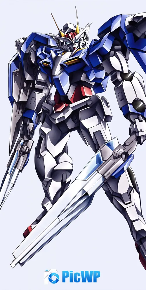 GN-0000 00 Gundam Render 3K Mobile Wallpaper