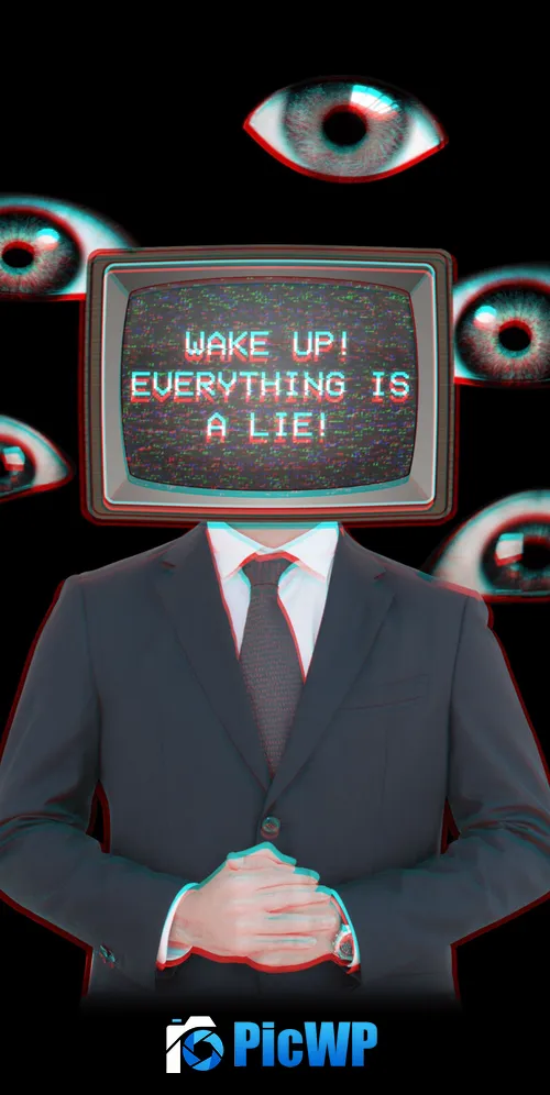 Weirdcore Eyes 3K Mobile Wallpaper