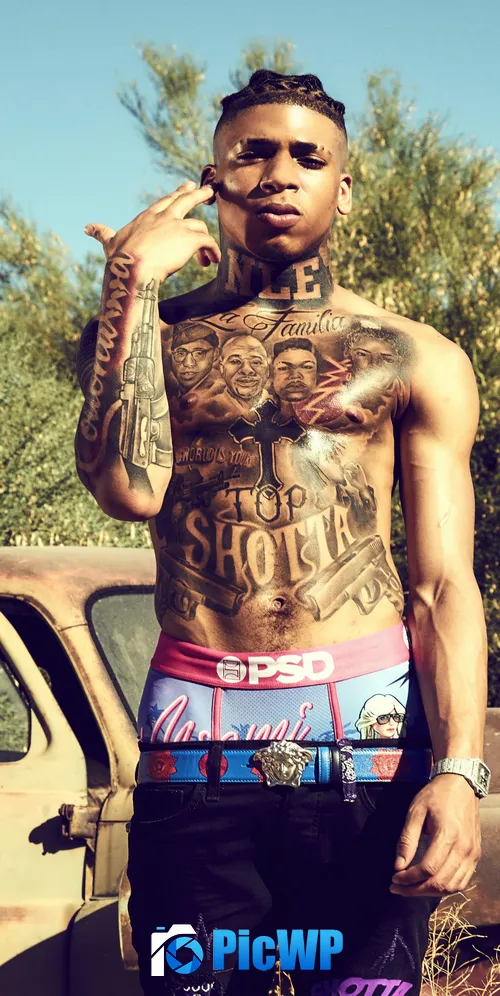NLE Choppa iPad 3K Mobile Wallpaper