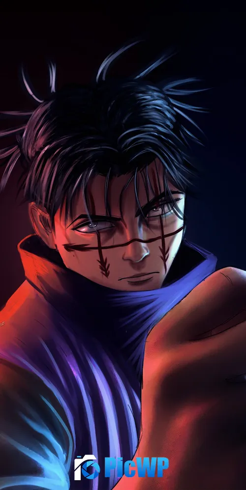 Choso Dark background 3K Mobile Wallpaper