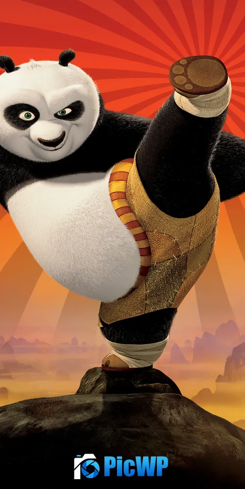 Po (Kung Fu Panda) 3K Mobile Wallpaper