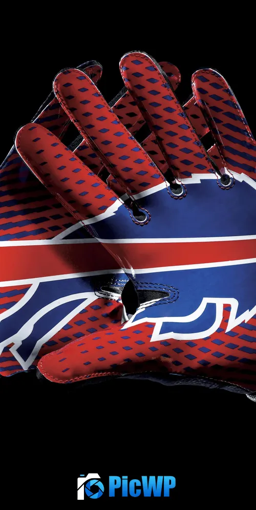 Buffalo Bills Gloves 3K Mobile Wallpaper