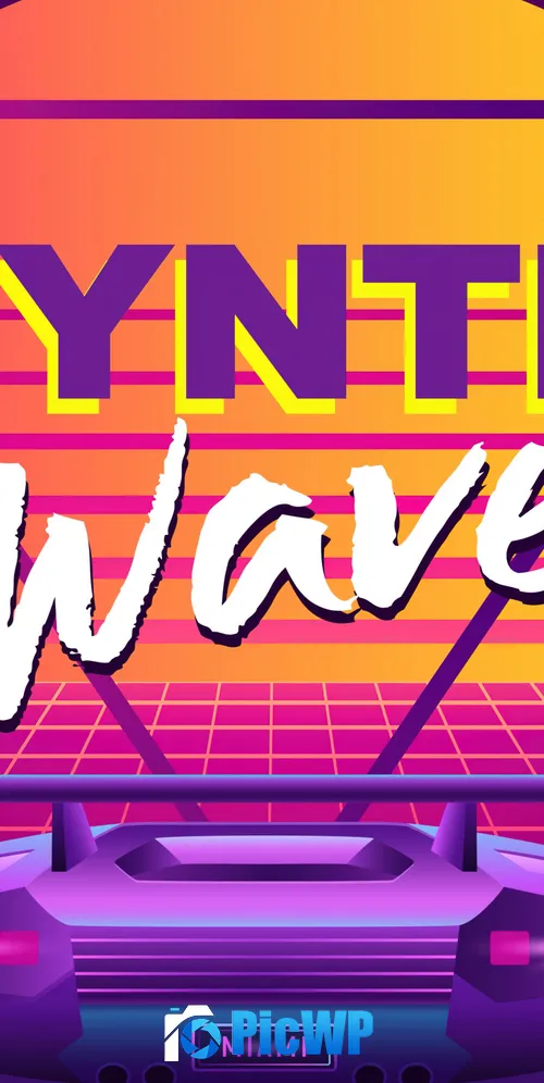 Synthwave Outrun 3K Mobile Wallpaper