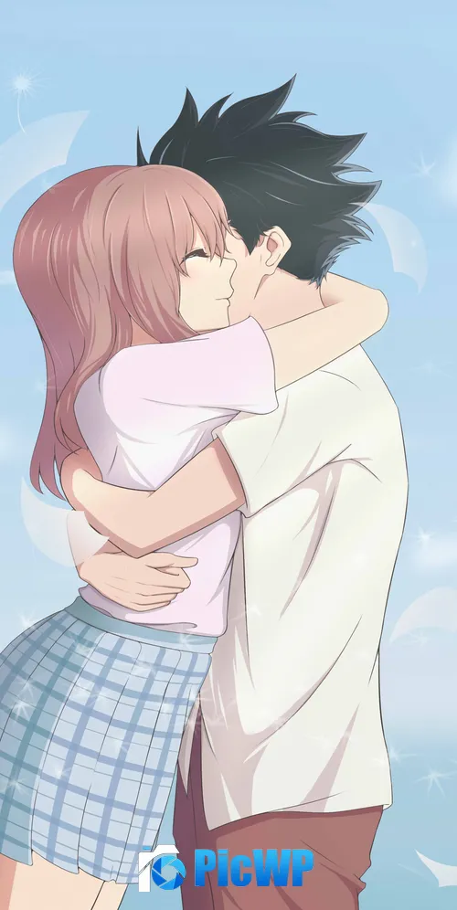 A Silent Voice Love couple 3K Mobile Wallpaper