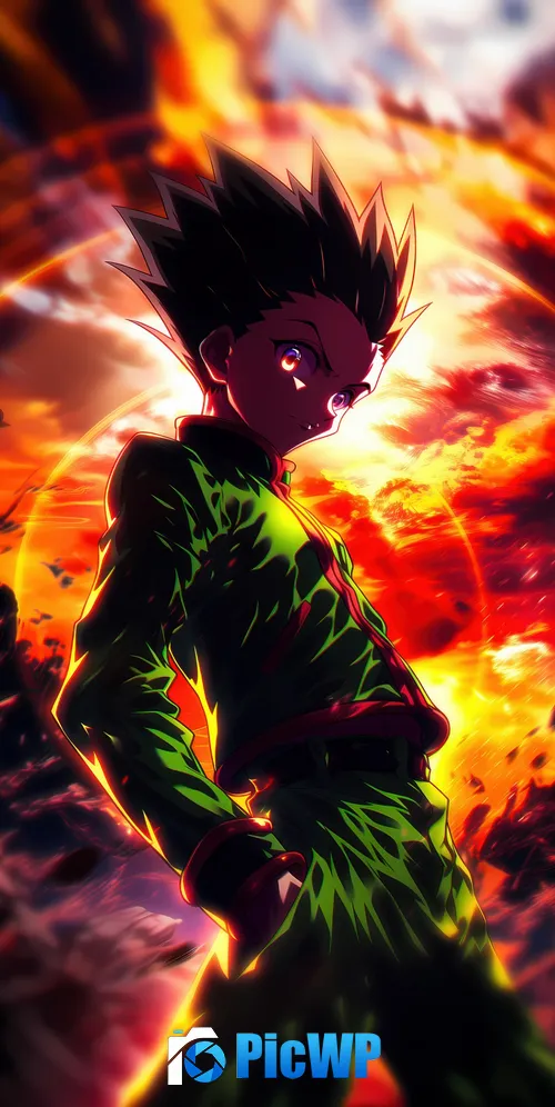 Gon Freecss Intense 3K Mobile Wallpaper