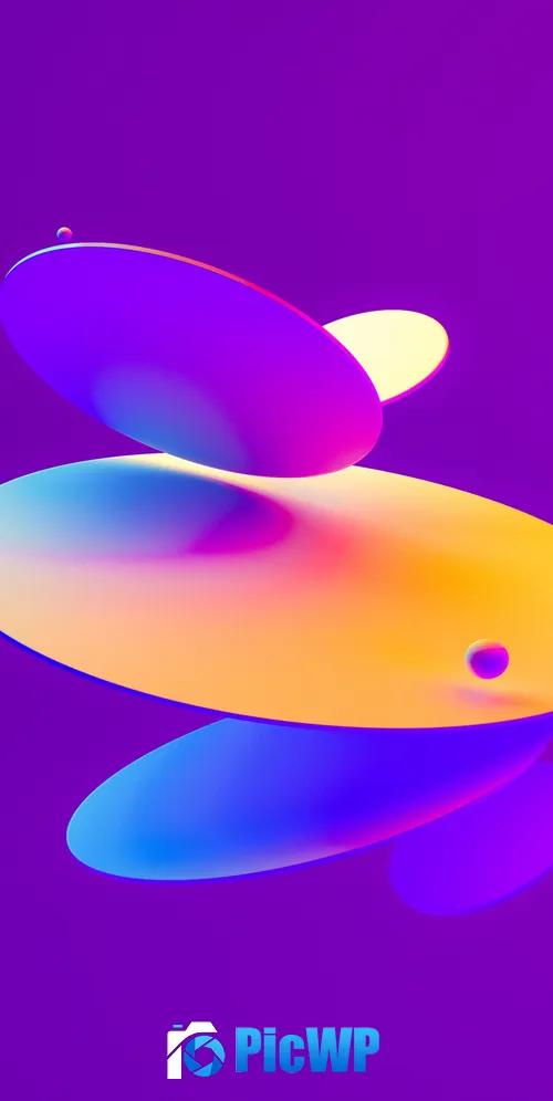 3D Render Purple background 3K Mobile Wallpaper