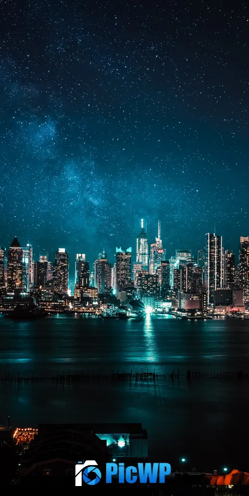 Night City City lights 3K Mobile Wallpaper