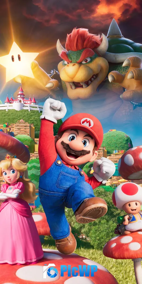 The Super Mario Bros. Movie Animation 3K Mobile Wallpaper