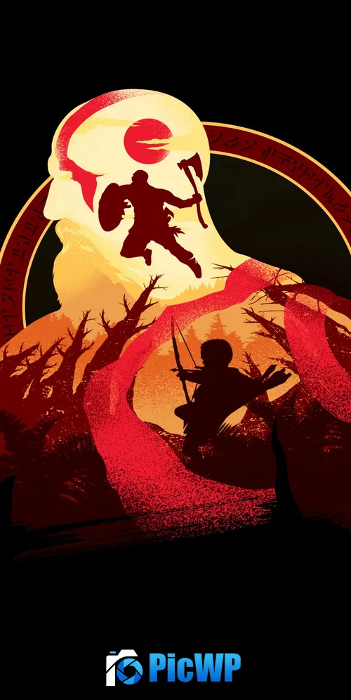 God of War Kratos 3K Mobile Wallpaper