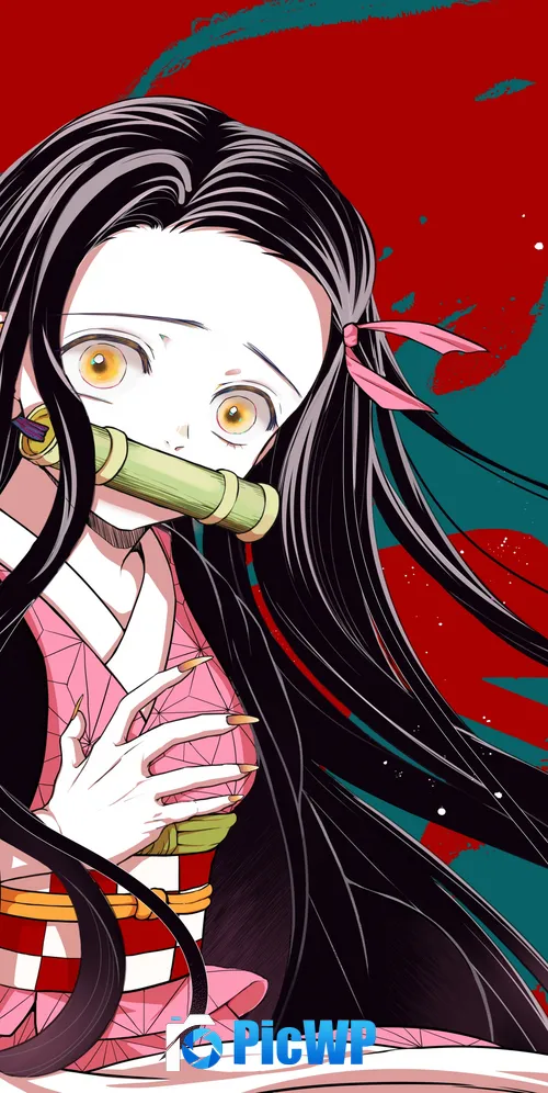 Nezuko Kamado 3K Mobile Wallpaper