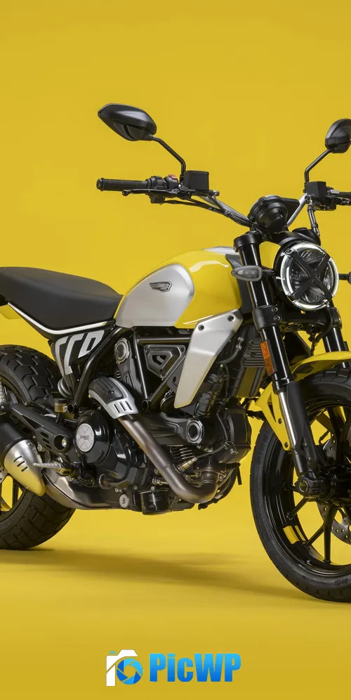 Ducati Scrambler Icon 2023 3K Mobile Wallpaper