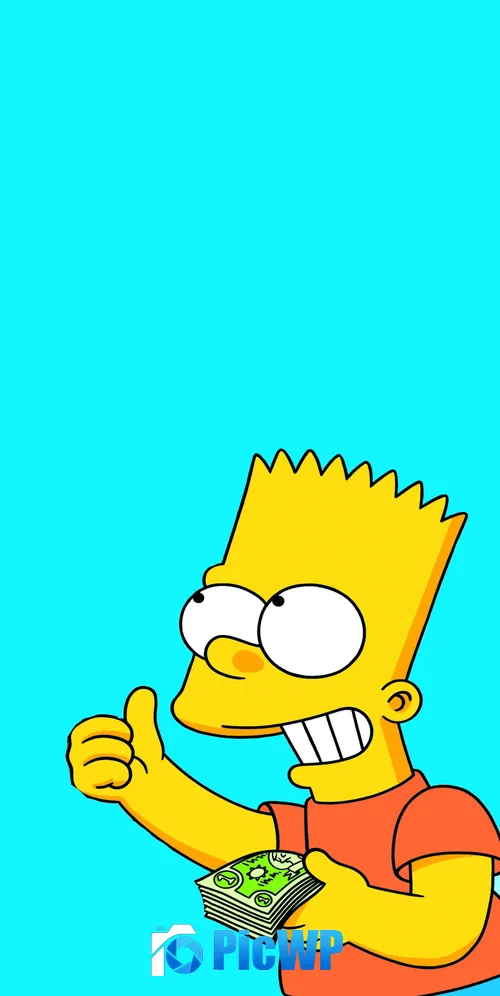 Bart Simpson 3K Mobile Wallpaper