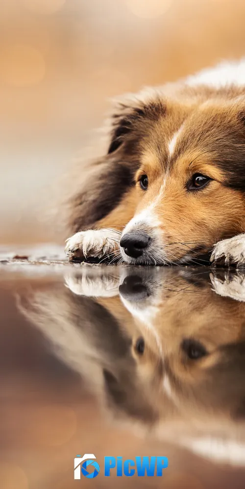 Shetland Sheepdog Sheltie 3K Mobile Wallpaper