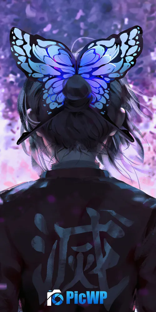 Wisteria Shinobu Kocho 3K Mobile Wallpaper
