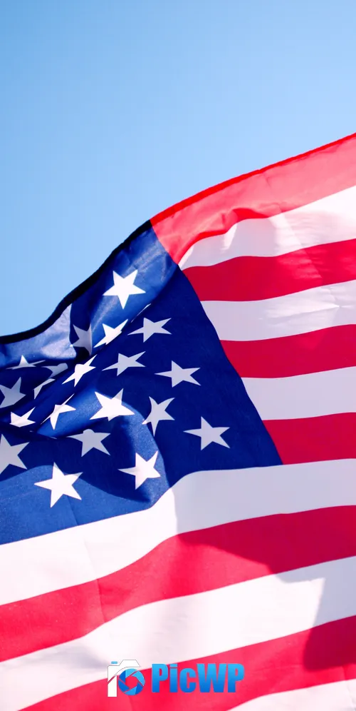 Flag of USA American flag 3K Mobile Wallpaper
