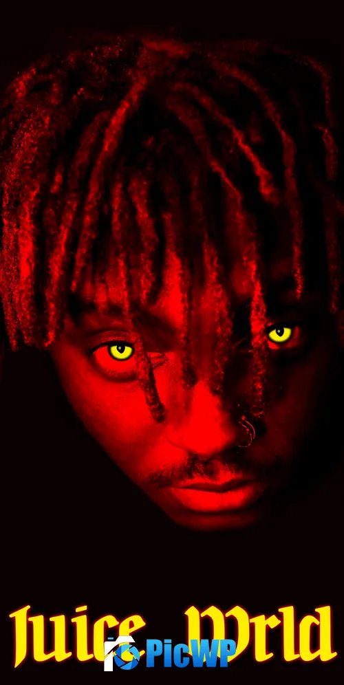 Juice Wrld Black background 3K Mobile Wallpaper