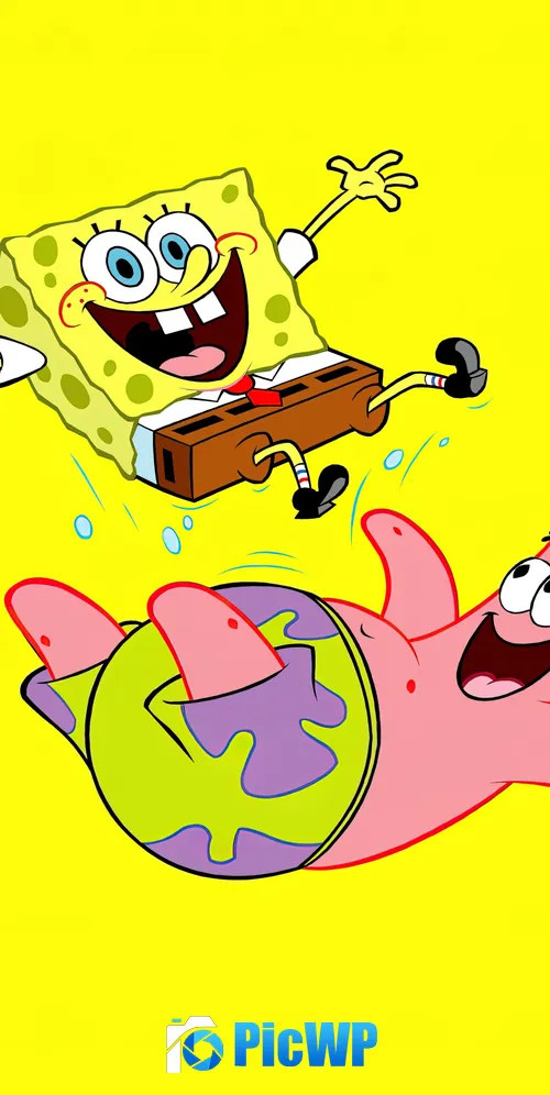 SpongeBob and Patrick Star in SpongeBob SquarePants 3K Mobile Wallpaper