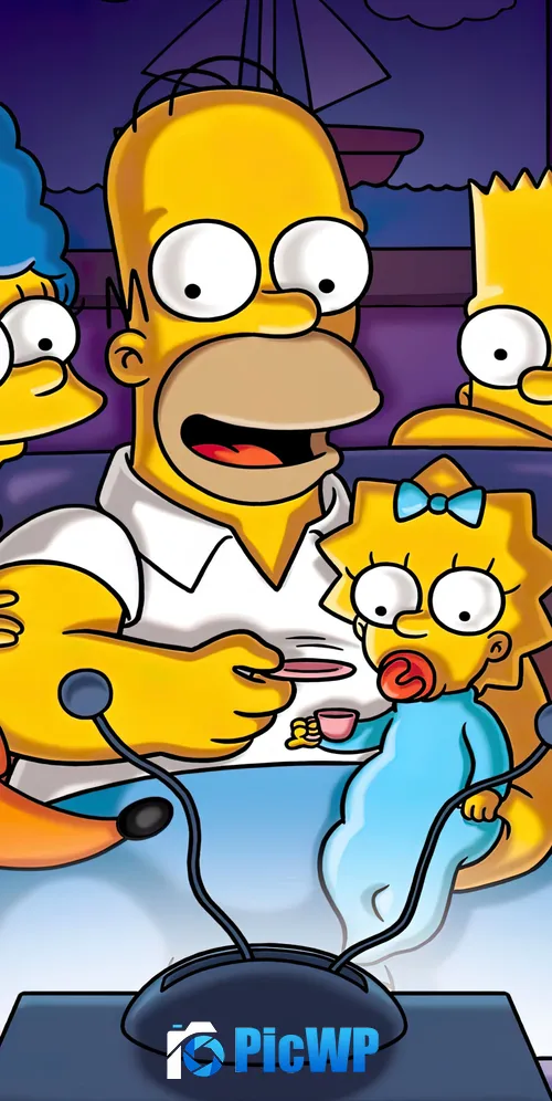 Simpson family The Simpsons 3K Mobile Wallpaper