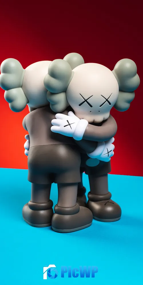 Kaws Companion Kaws hugging 3K Mobile Wallpaper