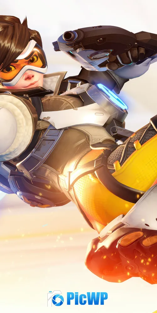 Overwatch Tracer 3K Mobile Wallpaper