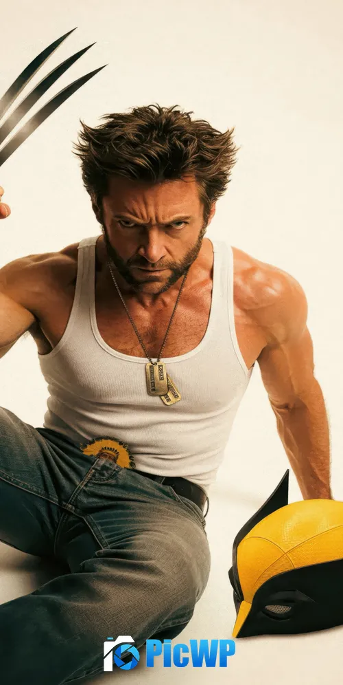 Wolverine Hugh Jackman 3K Mobile Wallpaper
