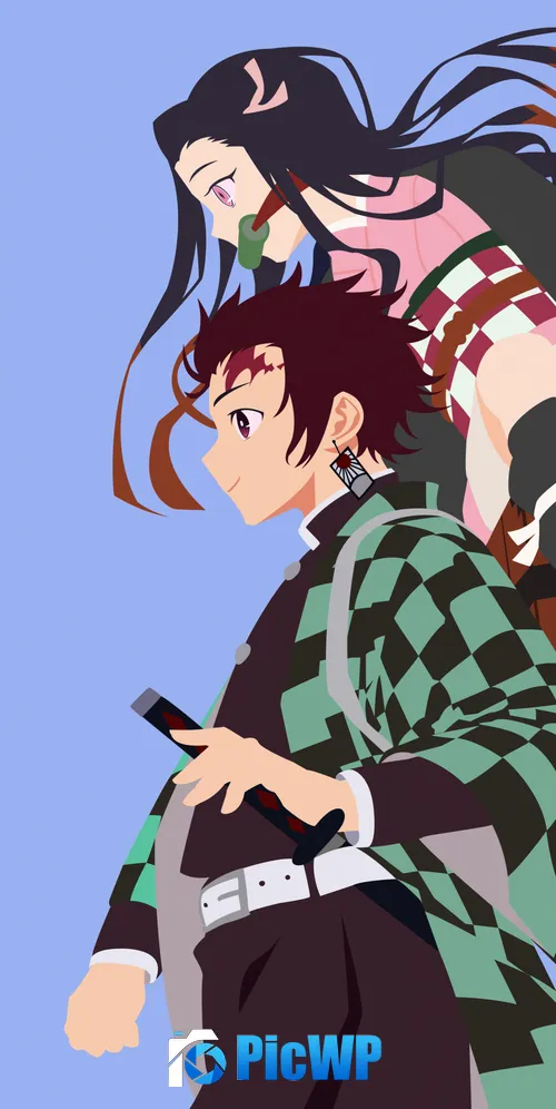 Demon Slayer: Kimetsu no Yaiba Minimalist 3K Mobile Wallpaper