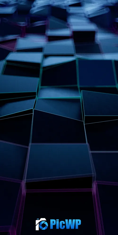 3D cubes Floating cubes 3K Mobile Wallpaper