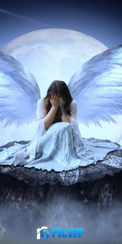 Sad girl Fairy 3K Mobile Wallpaper