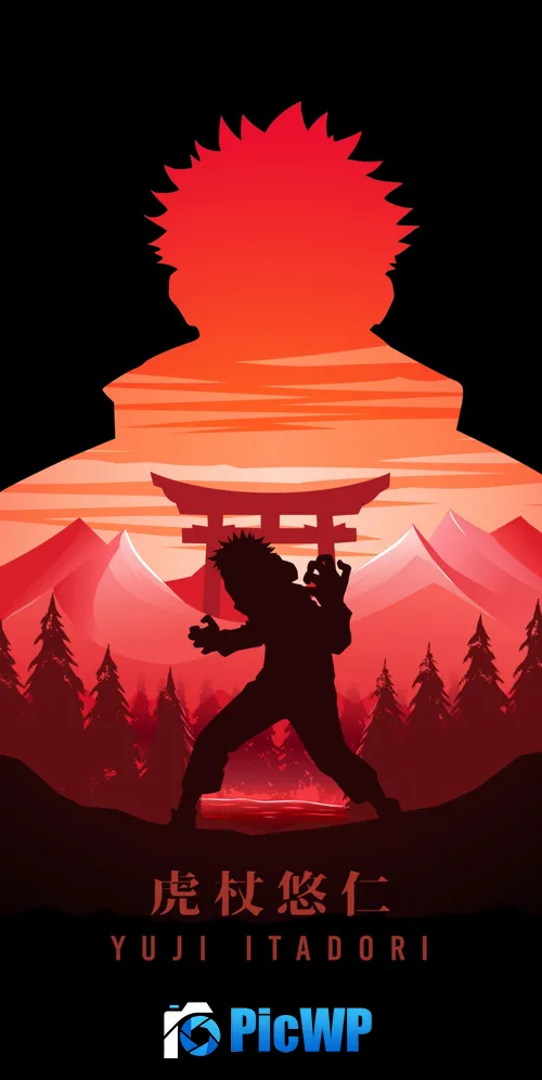 Yuji Itadori AMOLED 3K Mobile Wallpaper