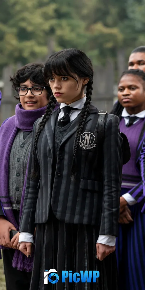 Wednesday (Netflix) Jenna Ortega as Wednesday Addams 3K Mobile Wallpaper